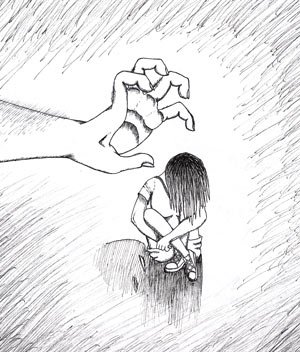 Image result for child rape line art